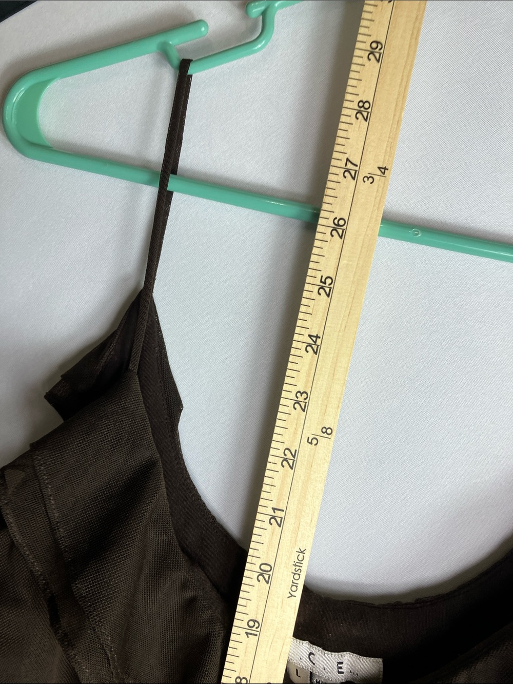 Ice Brown Ruffle Spaghetti Strap Cami - Picture 4 of 8